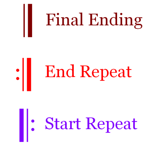 Derivatives of the Final Ending Symbol.